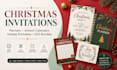 do christmax invitations, planner, svg bundle, advent calender holiday printable