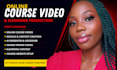 create online course videos, elearning lessons and course content