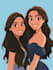 create a disney cartoon illustration