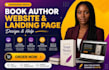 design author website, book author website, ebook website, author landing page