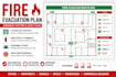 design a professional fire evacuation plan, exit map and safety plan