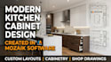 design modern kitchen cabinetry and cabinet layout in mozaik