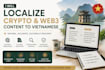 localize crypto and fintech content from en to vn