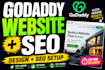 design godaddy website with proper godaddy SEO setup