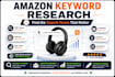 do amazon keyword research and listing SEO