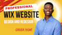 do professional wix website design wix ecommerce website redesign