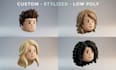 create stylized low poly roblox hair