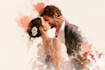 draw couple portrait for wedding illustration