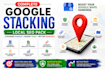 build a powerful google stacking network for local SEO and maps ranking