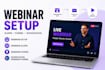 setup webinar, webinar funnel, slides and gohighlevel webinar