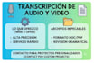do audio and video transcription in spanish