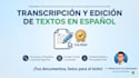 la transcripción de audio y video profesional en español