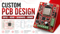 design custom pcb esp32 schematic layout and gerber in kicad