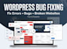 fix wordpress ecommerce website bugs