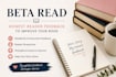 beta read your book and provide detailed constructive feedback