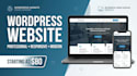 build a responsive wordpress landing page or business website