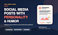 write engaging social media posts with personality and humor
