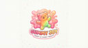 design a cute and playful gummy bear logo
