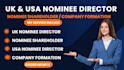 provide a professional UK nominee director and shareholder service