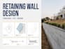 retaining wall design, grading plan, beam slab deck drainage plan