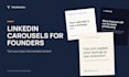 design linkedin carousels and post graphics