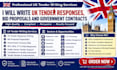 write UK tender responses bid proposals and government