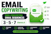 write high converting email sequences for your business