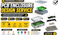 design custom pcb enclosure, electronic housing and 3d printable case cad model