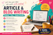 write engaging blog posts and website content
