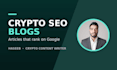 write seo blog posts for crypto and web3 startups that rank on google