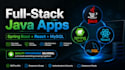 build a full stack java web app with spring boot, react, and mysql