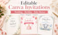 design a beautiful editable canva invitation
