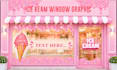 create window graphic, shopfront, storefront and window signage