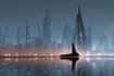 create stunning futuristic sci fi city concept art and environments