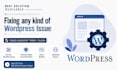 fix wordpress issues and hosting issues