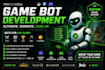 develop game bot automation bot ai game bot discord bot mmo bot gaming bot