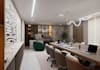 redesign spatial layout for office interior render, new workplace visualization