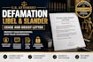 draft defamation, libel or slander cease and desist letter