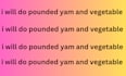 pounded yam and vegetable