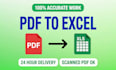 do convert pdf to excel, scanned pdf, bank statement, invoice to editable exc