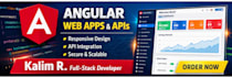 create a modern web application with angular