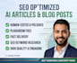 write SEO optimized ai articles and blog posts