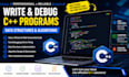 write and debug cpp programs, data structures, and algorithm