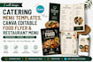 design catering menu template,canva editable food flyer and restaurant menu cafe