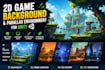 create 2d game background and parallax environment for unity