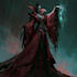 horror vampire lord queen character desing