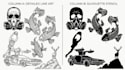 draw custom line art and silhouette stencil
