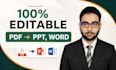 convert pdf to powerpoint, pdf to ppt or ms word editable format
