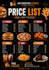 design menu, rate list and invoice