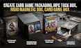 create card game packaging, mpc tuck box, rigid magnetic box, card game box